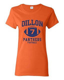 Ladies Dillon 7 Football Retro Sports Novelty DT T-Shirt Tee