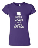 Junior Keep Calm And Love Poland Country Statement Novelty T-Shirt Tee