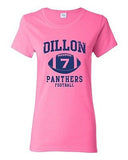 Ladies Dillon 7 Football Retro Sports Novelty DT T-Shirt Tee