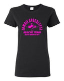 Ladies 2012 Zombie Apocalypse Rescue Team Horror North America Funny T-Shirt Tee