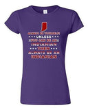 Junior Always Be Yourself Unless You Can Be An Indianian Map Star DT T-Shirt Tee