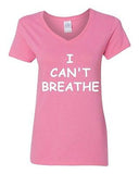 V-Neck Ladies I Can't Breathe Eric Garner Justice Protest Support T-Shirt Tee