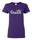 Ladies Queen Crown Couple Love Matching Relationship GF Funny DT T-Shirt Tee