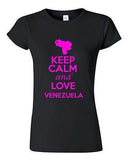 Junior Keep Calm And Love Venezuela Country Statement Novelty T-Shirt Tee
