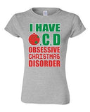 Junior I Have OCD Obsessive Christmas Disorder Gift Xmas Holiday DT T-Shirt Tee