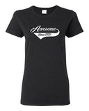 Ladies Awesome Since 1977 With Tail Happy Birthday Gift Funny DT T-Shirt Tee