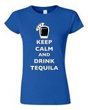 Junior Keep Calm And Drink Tequila Drunk Alcohol Drinks Funny DT T-Shirt Tee
