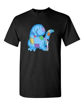 Fighting Extinction Dinosaur Dino Tanya Ramsey Artwork Art DT Adult T-Shirts Tee