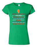 Junior Always Be Yourself Unless You Can Be An Illinoisan Map DT T-Shirt Tee