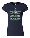 Junior Always Be Yourself Unless You Can Be An Michiganian Map DT T-Shirt Tee