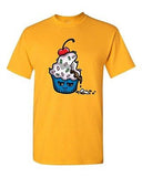 Too Cute To Eat Cupcake Cherry Sweet Food Dessert Novelty Adult DT T-Shirt Tee