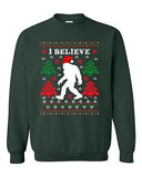 I Believe Sasquatch Big Foot Ugly Christmas Funny DT Novelty Crewneck Sweatshirt