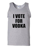 I Vote For Vodka Beverages Humor Novelty Statement Graphic Adult Tank Top