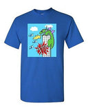 My World Dinosaur Godzilla Funny Tanya Ramsey Artworks Art DT Adult T-Shirts Tee