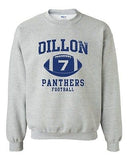 Dillon 7 Football Retro Sports Novelty DT Novelty Crewneck Sweatshirt