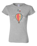 Junior Randy Otter Hot Air Balloon Ships Funny Cute Arts Portray DT T-Shirt Tee