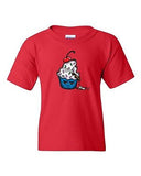 Too Cute To Eat Cupcake Sweet Food Dessert Novelty DT Youth Kids T-Shirt Tee