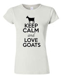 Junior Keep Calm And Love Goats Billy Goat Kid Animal Lover Humor T-Shirt Tee