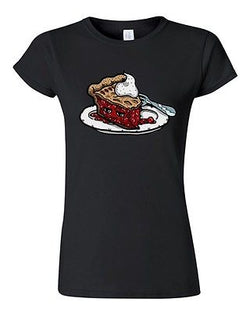Junior Too Cute To Eat Cherry Pie Sweet Food Dessert Novelty DT T-Shirt Tee