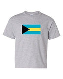 Bahamas Country Flag Nassau British Nation Patriotic DT Youth Kids T-Shirt Tee