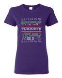 Ladies Engineer Math Mathematics Ugly Christmas Funny Humor DT T-Shirt Tee