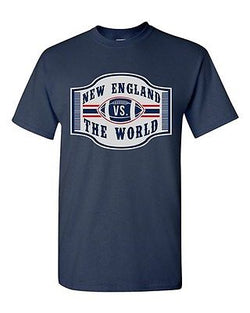 New England VS The World Football Championship Game Sports DT Adult T-Shirt Tee