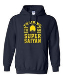 Training To Go Super Saiyan Anime Gym Workout Funny Parody DT Sweatshirt Hoodie