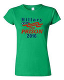 Junior Hillary For Prison 2016 President Election Anti Politics DT T-Shirt Tee