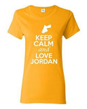 Ladies Keep Calm And Love Jordan Country People Nation Patriotic T-Shirt Tee