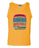 Exercise Gives You Endorphins Make You Happy People Gym Funny DT Adult Tank Top