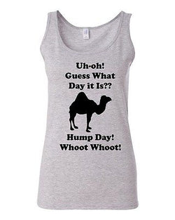 Junior Hump Day! Camel Animals Funny Humor Novelty Statement Graphics Tank Top