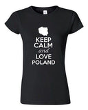 Junior Keep Calm And Love Poland Country Statement Novelty T-Shirt Tee