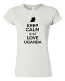 Junior Keep Calm And Love Uganda Country Nation Patriotic Novelty T-Shirt Tee