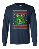 Long Sleeve Adult T-Shirt Merry Christmas Beagles Dog Ugly Christmas Funny DT