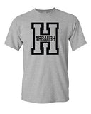 Harbaugh Big Letter H Football Michigan Sports Game Novelty Adult T-Shirt Tee