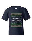 Merry Festivus Ugly Christmas Season Parody Funny DT Youth Kids T-Shirt Tee