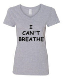 V-Neck Ladies I Can't Breathe Eric Garner Justice Protest Support T-Shirt Tee