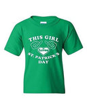 This Girl Loves St. Patrick's Day Irish Clover Novelty Youth Kids T-Shirt Tee