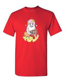Lets Roll Yeti Skate Snow Board BeanePod Artworks Art Funny DT Adult T-Shirt Tee
