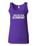 Junior Trust Me I'm An Accountant Novelty Statement Graphics Tank Top