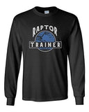 Long Sleeve Adult T-Shirt Raptor Jurassic Trainer Dinosaur Movie Funny Humor DT