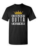 Straight Outta Kauffman Crown Baseball Sports DT Adult T-Shirt Tee