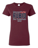 Ladies Marco Rubio For President 2016 Election Campaign Support DT T-Shirt Tee