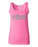 Junior Celfie Selfie Social Network Pic Camera Funny Humor Sleeveless Tank Tops