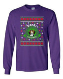 Long Sleeve Adult T-Shirt Merry Christmas Beagles Dog Ugly Christmas Funny DT