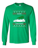 Long Sleeve Adult T-Shirt Merry Christmas Car Ugly Xmas Tree Funny Humor DT