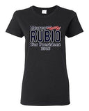 Ladies Marco Rubio For President 2016 Election Campaign Support DT T-Shirt Tee