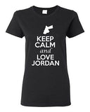 Ladies Keep Calm And Love Jordan Country People Nation Patriotic T-Shirt Tee