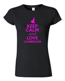 Junior Keep Calm And Love Cameroon Country Nation Patriotic Novelty T-Shirt Tee