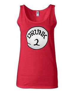 Junior Drunk 2 Beer Lover Funny Humor Graphic Novelty 100% Cotton Tank Top